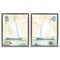 Stupell Industries Sailboats with Vintage Postage 2pc Floating Frame Set By Susan Arnot